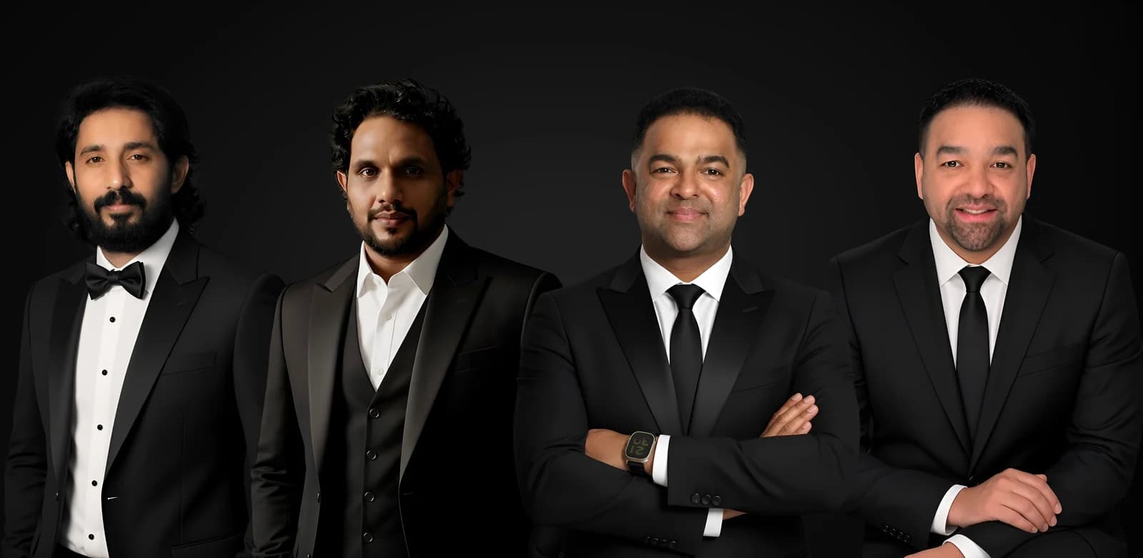 Biby Mathew, Eldhose Alias, Jimson James and Justin James together